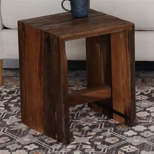 Danver Reclaimed Mango and Acacia Wood Side Table
