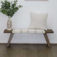 Reston Mango Wood Ottoman Bench