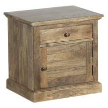 Powell Mango Wood Bedside Table