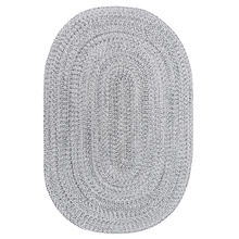 Grey Albany Hand-Woven Indoor/Outdoor Oval Rug