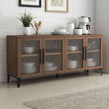 Elian Mango Wood 4 Door Sideboard Buffet