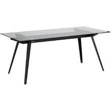 Ariella Glass-Top Dining Table