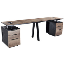 Arto 2 Person Workstation with Cabinets