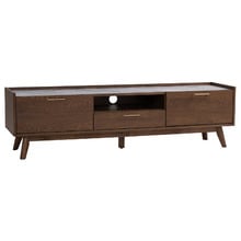 180cm Lionel 2 Door Malaysian Oak Wood Entertainment Unit
