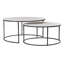 2 Piece Ikris Marble Nesting Coffee Table Set