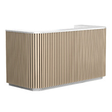 Farrah Faux Marble Reception Desk
