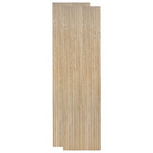 Naturaflex 2700 x 595mm Oak Flexible Double Half-Round Fluted Wall Panels (Set of 2)