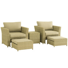 2 Seater Nolin Balcony Set with Ottomans