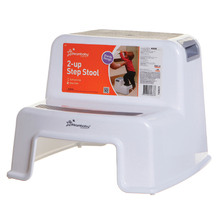 White 2-Tier Toddler Step Stool