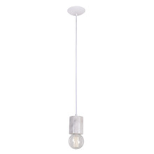 White Carrara Pendant Light