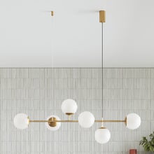 Ivy Iron & Glass 6 Light Pendant