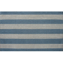 Blue/Cream Stripe Rug