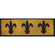 Fleur de Lys Long Coir Doormat