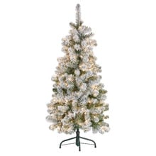 137cm Slimline Snowy LED Christmas Tree