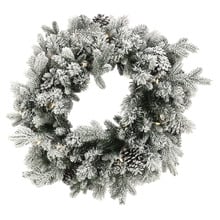 Kelig Snowy LED Christmas Wreath