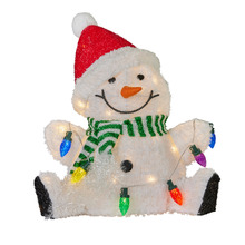Sitting Snowman LED Christmas Decoration