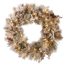 61cm Rasmus LED Christmas Wreath