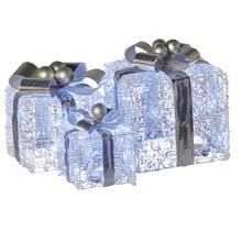 3 Piece Tymon LED Christmas Present Ornament Set