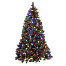 Snowy Bristle LED Christmas Tree
