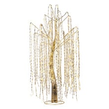 120cm Silver Polarisse LED Willow Christmas Tree