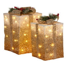 2 Piece Zelda LED Gift Box Christmas Ornament