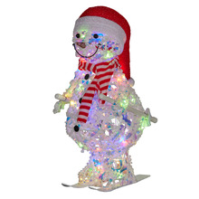 Machias Skiing Snowman LED Christmas Decoration