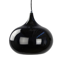 Black Kipr 1 Light Aluminium Pendant