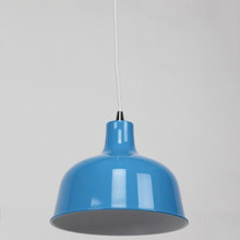Light Blue 1 Light Metal Pendant