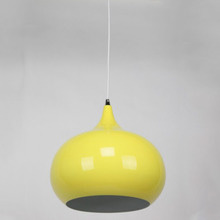 Mini Kirke 1 Light Pendant in Luminous Yellow