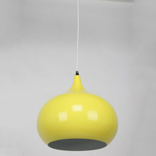 Luminous Yellow Sellicks 1 Light Metal Pendant