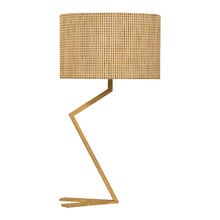 Walden Light Wood Metal Table Lamp