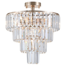 Philo Crystal Tiered 6 Light Pendant