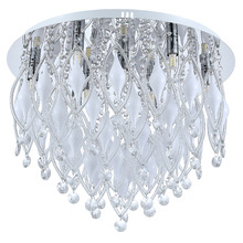 Brunel Crystal 9-Light Flush Mount Ceiling Light