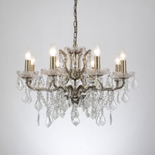 Tamara Iron & Crystal 8 Light Chandelier