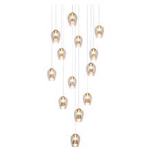 Betsy Iron & Glass LED 13 Light Pendant