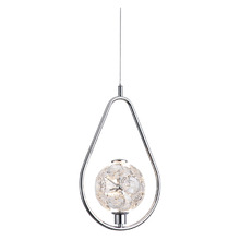 Deborah Iron & Crystal LED Pendant Light