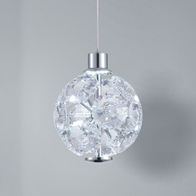 Bridget Iron & Crystal LED Pendant Light