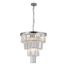 Bonfield Crystal Tiered 6 Light Chandelier