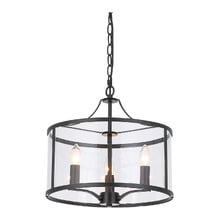 Vance Iron & Glass 3 Light Pendant