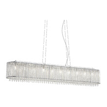 Acker Iron & Crystal 10 Light Pendant