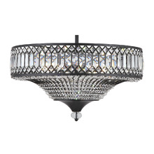 Quade Iron & Crystal Semi Flush Mount Ceiling Light