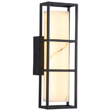Robyn&nbsp;Marble-look LED Outdoor Wall Light