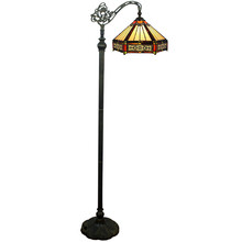 Hexagonal Tiffany-Style Floor Lamp