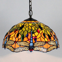Tiffany Dragonfly 2 Light Pendant Light