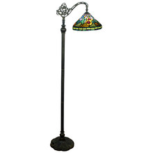 Sun Flower Tiffany Stained Glass Floor Lamp