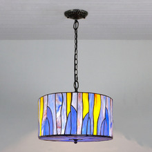 Barossa Purple Stained Glass 2 Light Pendant