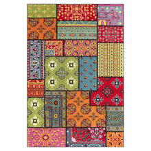 Multi-Coloured Patch Nebula Power-Loomed Rug