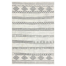 Cream & Grey Lowland Power-Loomed Rug