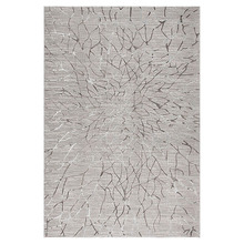 Platinum Grey Fantasy Power-Loomed Rug