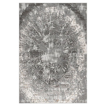 Jet Grey Fantasy Power-Loomed Rug